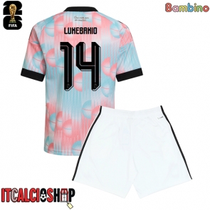 Belgio Dodi Lukebakio #14 Seconda Maglia Bambino Mondiali 2026 Manica Corta (+ Pantaloni corti)